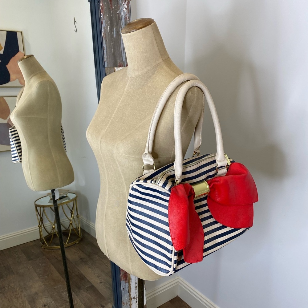 Betsy Johnson Red Bow Shoulder Bag